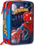 Seven Spiderman Astuccio Scuola 3 Zip, Blu, Portapenne Triplo Scomparto Completo Di Penne, Matite, Colori, Accessori Zaino, Scuole Elementari, Bambino – B0F99ZQ11J