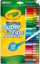 CRAYOLA Super Tips – Pennarelli Lavabili a Punta Media, Confezione da 50 Pezzi in Colori Assortiti, Ideale per Casa e Scuola, da 3 Anni, 7555 – B008CPJNNU