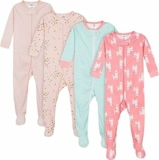 Gerber 4-Pack Footed Pajamas Sleepers per Neonati e Bambini Bimba 0-24 (Pacco da 4) – B08GHGY2CW