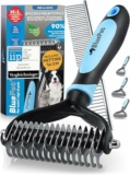 BluePet Spazzola per Cani & Gatto, Pettine Pelo Lungo, Cardatore Sottopelo – B01M3XECYX