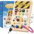APUNOL Carillon Neonati, Peluche per Nanna, Luce Notturna Bambini Ricaricabile USB Regalo Neonate Giocattolo Teddy con Sensore di Pianto, Proiettore Stele e Rumori Bianchi – B08BR7FB9D