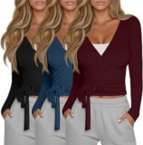 Geyoga Confezione da 3 Top da Pilates Donna – B0H3VFDLTK