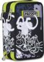 Seven Astuccio Scuola Elementare, 3 scomparti, Medie, con Matite, Pennarelli, Penne, 3 Zip, Write Scratch, Bambino, Ragazzo, nero/giallo – B0DZHJVWQ7