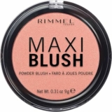 Rimmel London Fard in Polvere Maxi Blush, Powder Blush Pesca a Lunga Durata, Formato Maxi, 001 Third Base, 9 g – B07D45W6HT