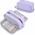 Seven Astuccio Scuola Elementare, 3 scomparti, Medie, con Matite, Pennarelli, Penne, 3 Zip, Spotty Blue, Bambino, Ragazzo, blu/bianco – B0D31NJN1X