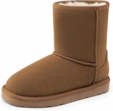 DREAM PAIRS Kids FuzzyClassic Stivale a metà Polpaccio per Bambini Antiscivolo Caldo Stivali da Invernali per Ragazzi – B0D49MXCDR