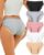 ALL OF SHE Mutande Donna Cotone – Slip Donna Cotone Morbido con Pizzo, Biancheria Intima Comoda e Traspirante, Confezione da 5 Slip, Taglie S-2XL – B0FJ81HFQX