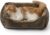 Bedsure Cuccia per Cani Gatto – 51×41 cm Cuccia Rettangolare Lavabile per Cani Piccoli e Animali Domestici con Fondo Antiscivolo per Gattini e Cuccioli, Marrone – B0DSKVPFGD