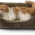 Feandrea Cuccia Cane Interno, Tappeto Rimovibile e Reversibile | Cuccia per Cani e Animale Domestico, Bordi Rialzati, Fondo Antiscivolo, L, 85 x 65 x 21 cm, PGW004G01 – B08BCFRN36