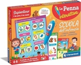 Clementoni Sapientino – Scuola dell’Infanzia, Gioco Educativo Parlante 4-6 Anni, Quiz su Parole, Logica, Sillabe e Operazioni, 8 attività con Penna Interattiva, Made in Italy, Lingua Italiana, 16749 – B0BSR7V9HT