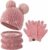 Bequemer Laden Bambino Bambina Invernale Termico Cappello Berretto Beanie con Pompom Sciarpa Scaldacollo in Maglia Guanti Touch Screen Set per 3-10 Anni Bambini – B09CTHBQLF