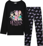 KPop Demon Hunters Ufficiale Pigiama Bambina Set 5-14 Anni, T-Shirt e Pantaloni, Huntrix Saja Boy Pigiamone, Regalo Ragazza – B0FTM8BYN2