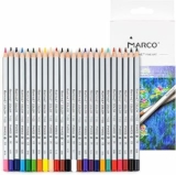 MARCO Matite Colorate a Base di Olio – 24 Colori, Mine Grosse a Gesso – Formato Esagonale, Ideali per Illustrazioni e Graffiti – Perfette per Principianti e Amanti della Pittura – B0DJ2FKP97