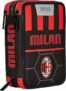 Seven Astuccio Scuola 3 Scomparti, A.C. MILAN Calcio – PATH OF VICTORY, Rosso Nero – Portapenne Multi Scomparto Con Matite, Penne e Colori, Accessori Zaino, Zaino Scuola – Astuccio Bambino Ragazzo – B0CZ4CN5FC