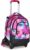Seven Zaino Trolley Scuola Elementare Bambina, Zainetto Staccabile, Carrello Sganciabile, Spallacci a Scomparsa, 3 ruote, azzurro/fucsia – B0DVH6K8SC