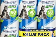 PetLovers ricariche sticky mega value extra 540 fogli per rimozione peli di animali domestici rimozione di lanugine per cani e gatti 6 ricariche – B07PRQ6XSR