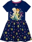 Disney Abito per Ragazze Il Regno di Ghiaccio Frozen | Manica Corta – B07VT3JXLK
