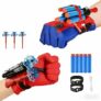 Set di 2 Guanti per Bambino, Launcher Glove Guanti Launcher per Giochi con Maschera e Tatuaggi Web Toy, Giocattolo Educativo per Bambini (D) – B0CSSRL44Z
