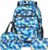 Set di 3 Pezzi Zaino Scuola Elementare per Bambina e Ragazzo – Zaino, Portapranzo e Astuccio – Blu – B0DB4XRMVK