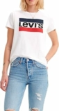 Levi’s Donna – T-Shirt in Cotone Grigio con Logo Batwing – B01N36WNEC