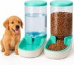 Edipets, Dispenser Cibo Gatti, Cani, Automatico, 2 Unità, 3.8L, Dispenser di Crocchette e Acqua per Animali Domestici (Verde) – B09QXFF2BR