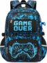 Amythe Zaino Scuola Ragazzi 8 a 12 anni Luminoso Riflettente Leggero, Blu | Impermeabile moderno Ergonomico Traspirante Blu Daypack Multitasche Capiente Resistente per Scuola Viaggio Escursione – B0FXDKSFRB