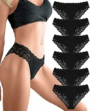 Sth Big Mutande Donna in Pizzo Lace Slip con Frontale in Cotone Intimo Donna Sexy e Confortevoli – B0F4MN82ST