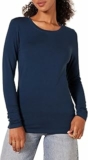 Amazon Essentials T-Shirt Girocollo a Maniche Lunghe, vestibilità Classica (Disponibile in Taglie Forti) Donna – B079PBDM98