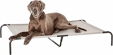 Amazon Basics Cane, Lettino rialzato rinfrescante per animali domestici, stoffa, Misura XL, Grigio, L 153 x P 94 x H 23 cm – B076VSDH8Z