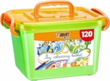 BIC Kids My Colouring Basket, Set Colori per Bambini, 60 Matite Colorate + 60 Pennarelli Colorati, 120 Unità, Idea Regalo, Cancelleria Casa e Scuola – B07CN2SD43