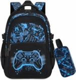 Zaino Scuola Bambino Fluorescente con Astuccio | Zaino Scolastico Grande Capacità con Scomparti Multipli, Ideale per Scuola Elementare e Media – B0GVM94GF2