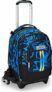 Seven Zaino Trolley Scuola Elementare Bambino, Zainetto Staccabile, Carrello Sganciabile, Spallacci a Scomparsa, 3 ruote, blu/nero – B0CV5PVG14