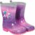 PERLETTI Stivali Pioggia da Bambina con Unicorno Rosa – Stivaletti Impermeabili per Bambine con Baby Unicorn e Glitter – Galosce in PVC e Suola Antiscivolo con Bordo Riflettente – Cool Kids – B08PBSXXB7