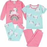 Gerber Toddler Snug Fit 4-Piece Pajama Set Set di Pigiama Bimba 0-24 (Pacco da 4) – B08GH6HL5G