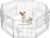 Yaheetech Recinto per Cani Cuccioli Gatti Conigli Animali Domestici da Interno e Esterno Pieghevole Recinzione Rete Metallica 8 Pannelli 61 x 61 cm Nero – B0778Z8GLZ