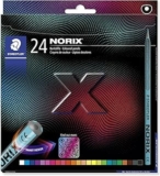 STAEDTLER NORIX – Matite colorate, 24 colori assortiti, confezione da 24, 186 C24 – B0DTTXPZXD