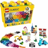 LEGO 10698 Classic Scatola Mattoncini Creativi Grande, Macchina Fotografica, Vespa e Ruspa Giocattolo da Costruire, Giochi di Natale per Bambini e Bambine da 4 Anni, Contenitore Creativo, Idea Regalo – B00PY3EYQO