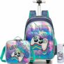 HTgroce Bambino Zaino Trolley Bambini Trolley Scuola Elementare Ragazzi, Zaino Scuola Elementare – B0F434X65K